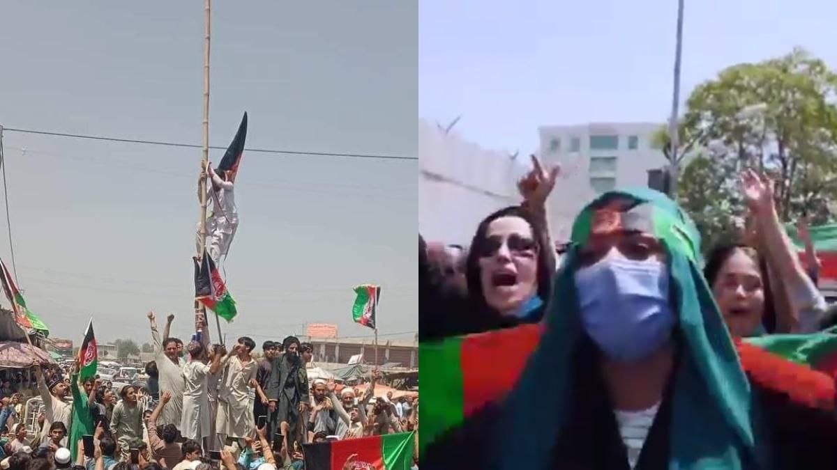 День независимости в Афганистане: люди снимают флаги талибов и вывешивают национальные