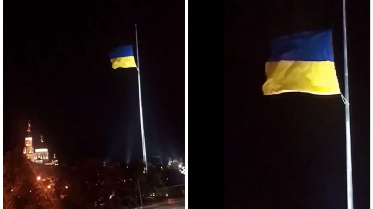 В Харькове подняли флаг Украины на самом высоком флагштоке в Европе: видео с места
