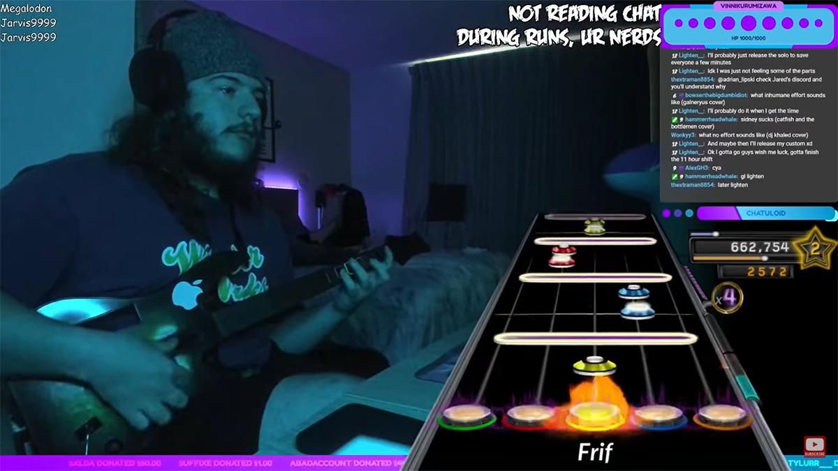 Ідеальне виконання: геймер пройшов на 100% "неможливий" трек з Guitar Hero