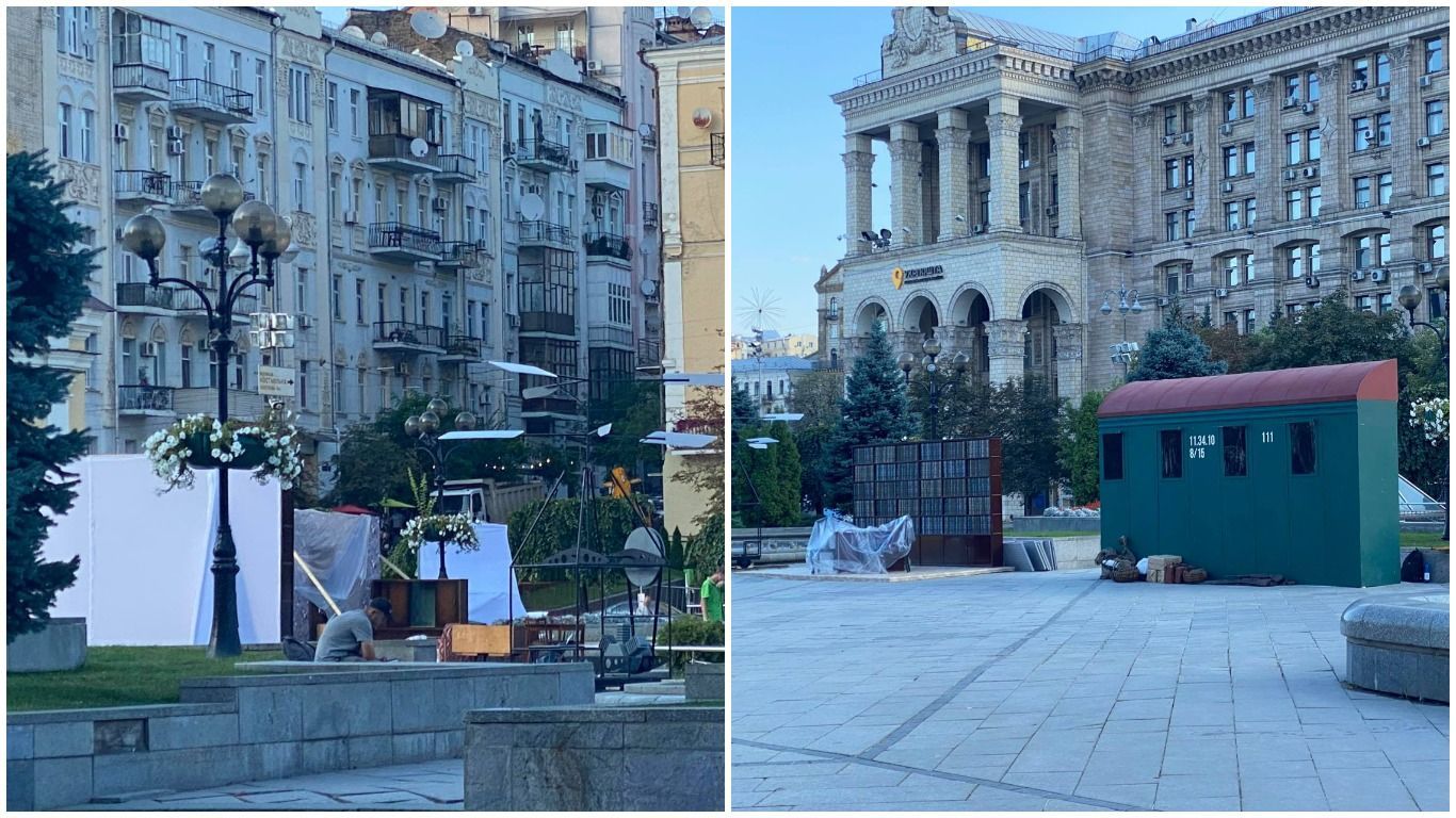 Інсталяцію радянської квартири забрали з Алеї Небесної Сотні та встановили на Майдані - Новини Київ - Київ Інсталяцію радянської квартири забрали з Алеї Небесної Сотні та встановили на Майдані - Новини Київ - Київ