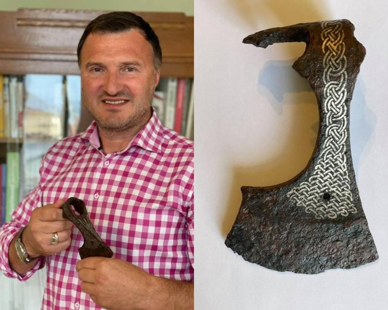 Уникальная находка: львовянин выкупил у "черных археологов" 1000-летний топор и передал в музей