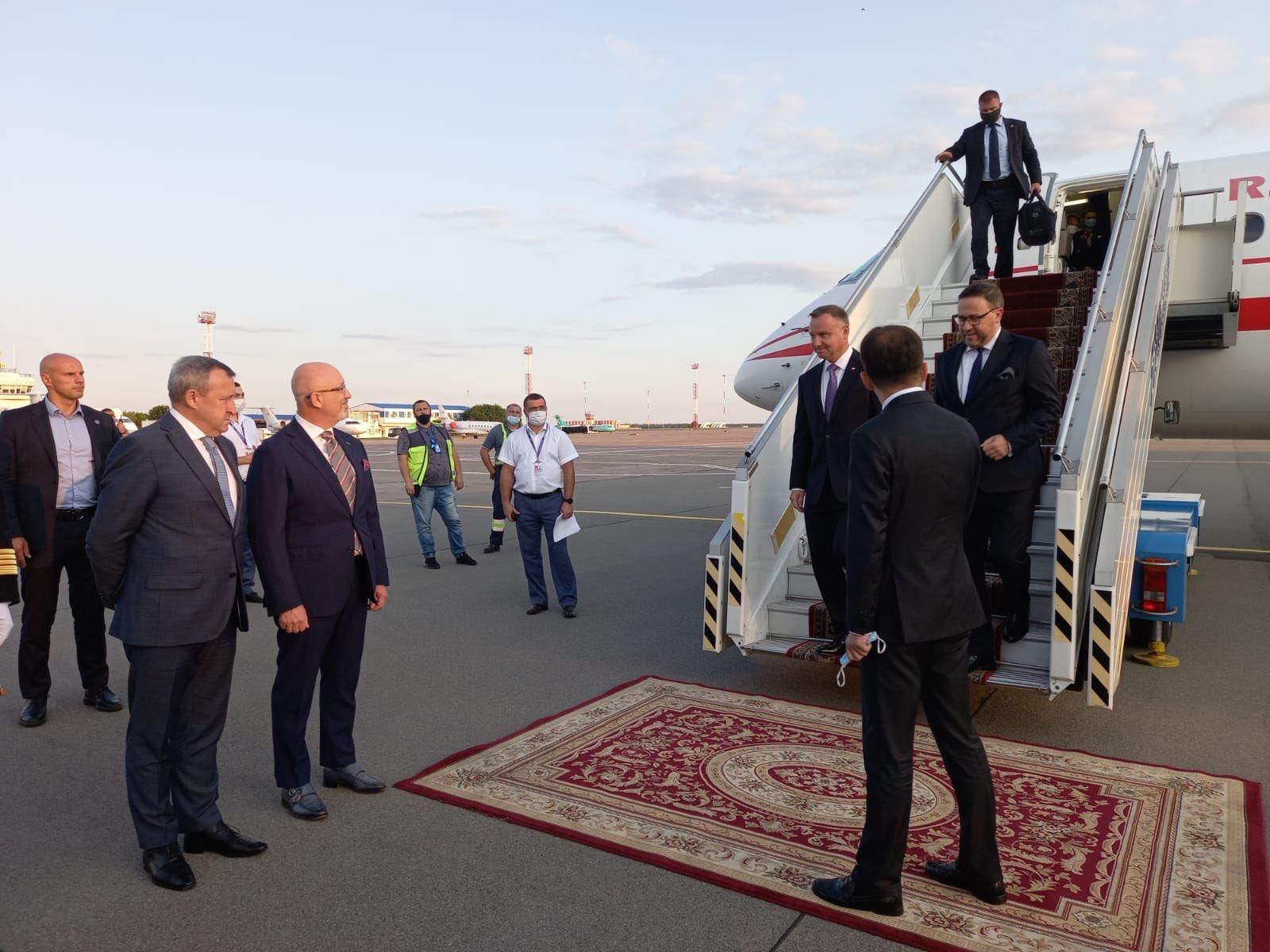 Президент Польши Дуда прибыл в Украину для участия в Крымской платформе