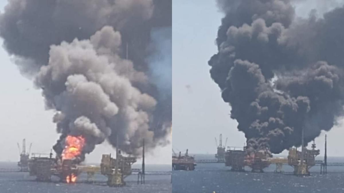 После взрыва в Мексиканском заливе вспыхнула нефтяная платформа: много пострадавших