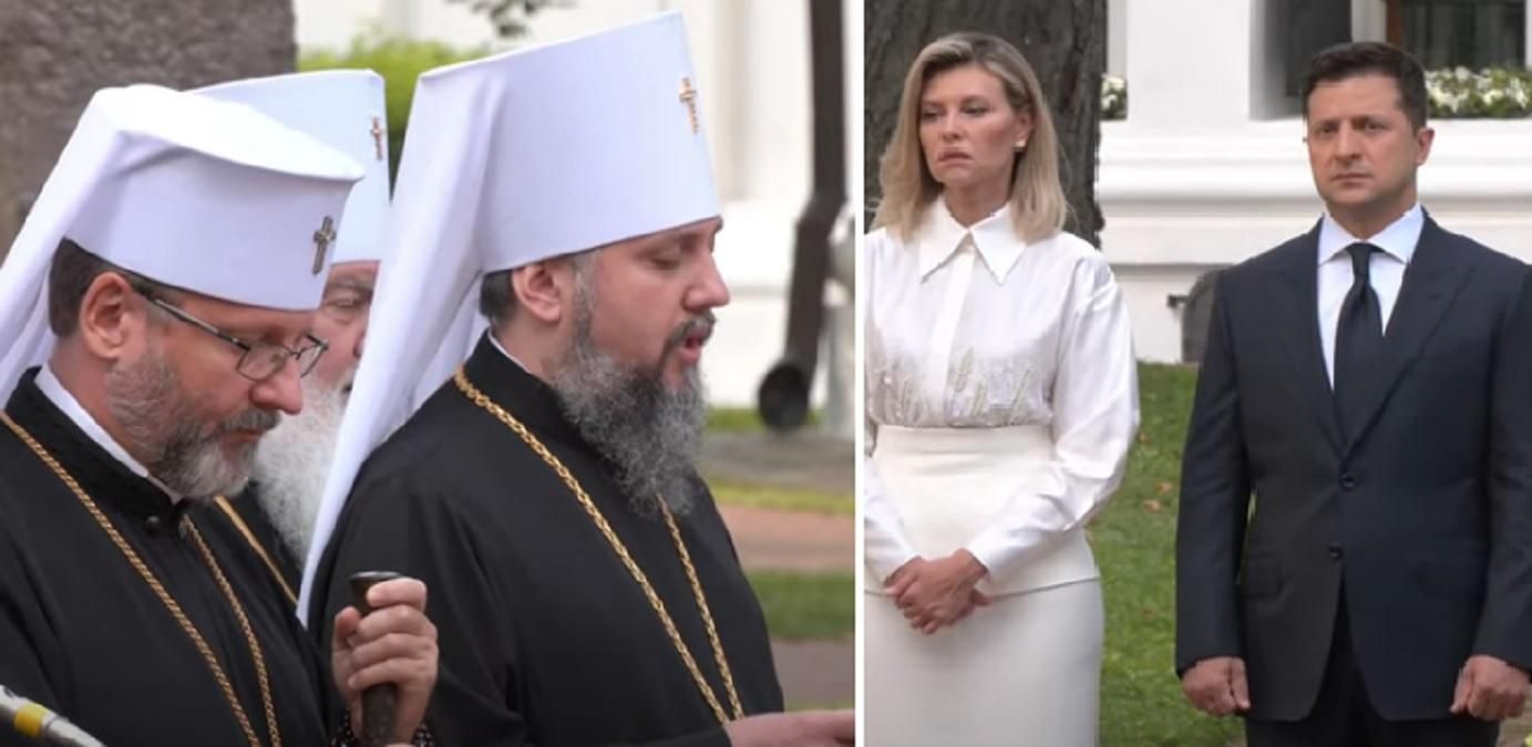 У Софії Київській відбулася молитва з нагоди річниці Незалежності України - Новини Київ - 24 Канал У Софії Київській відбулася молитва з нагоди річниці Незалежності України - Новини Київ - 24 Канал