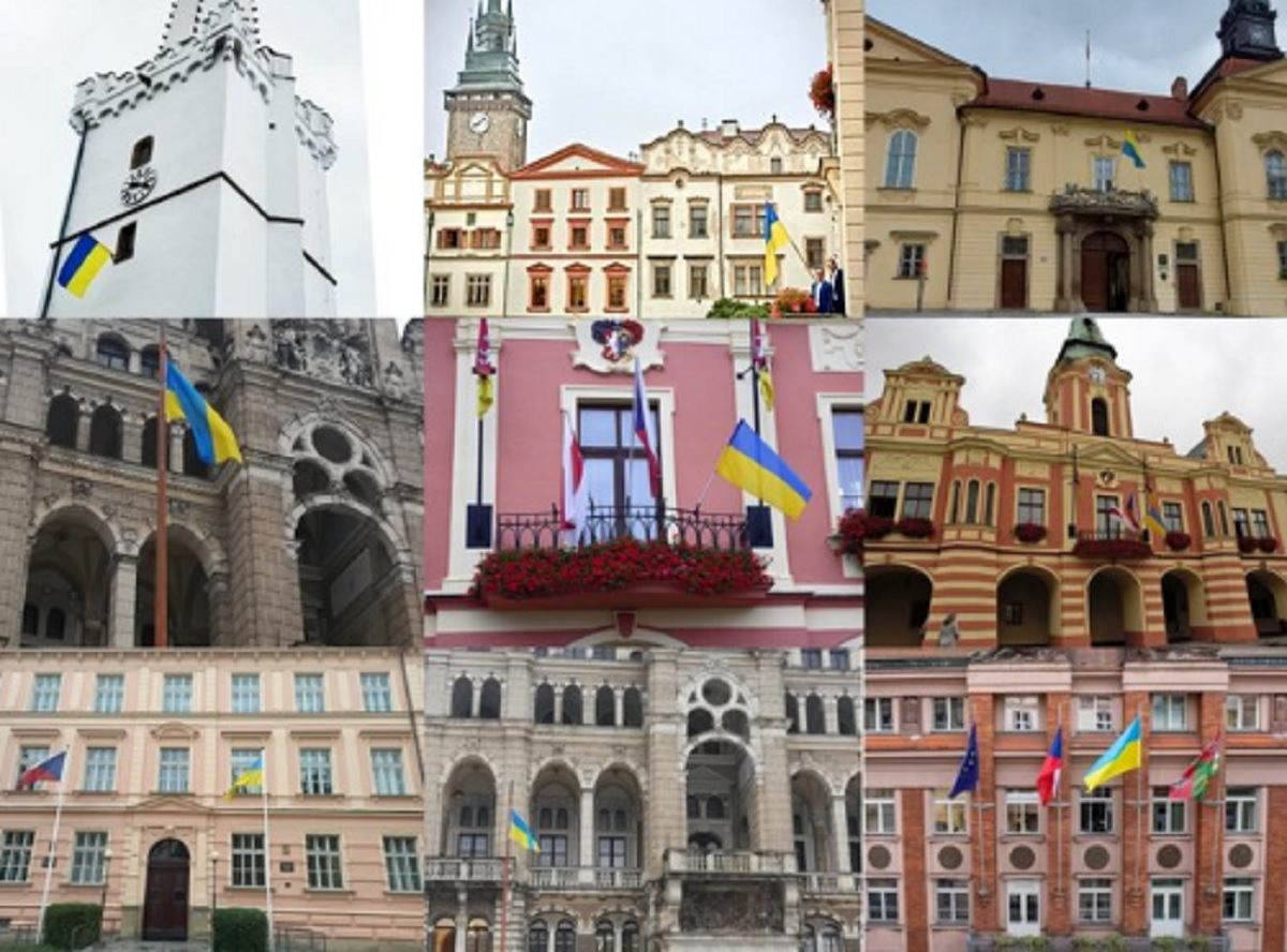 Чеські й словацькі міста підняли українські прапори до Дня Незалежності - 24 Канал