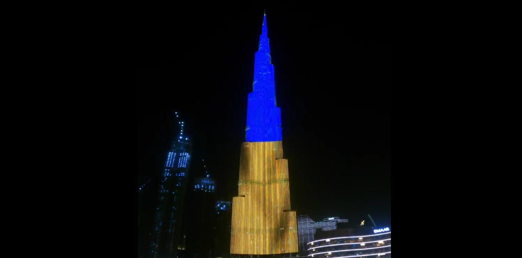 Бурдж Халифа засияла желто-голубым, – украинец рассказал, как празднуют День Независимости в ОАЭ