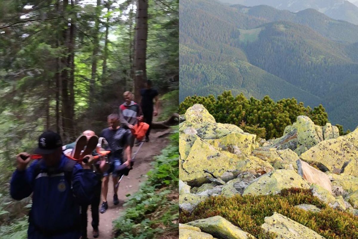 В Карпатах просто с горы эвакуировали туристку В Карпатах просто с горы эвакуировали туристку