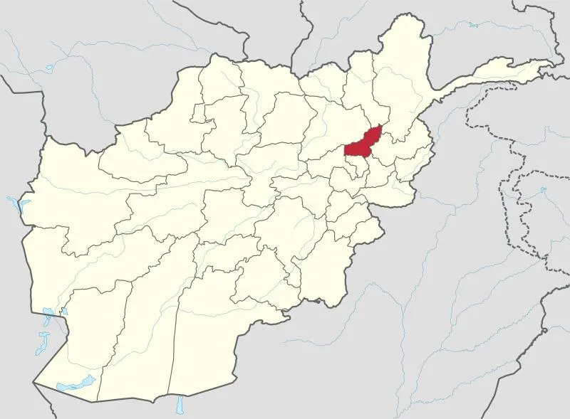Панджашер на мапі Афганістану