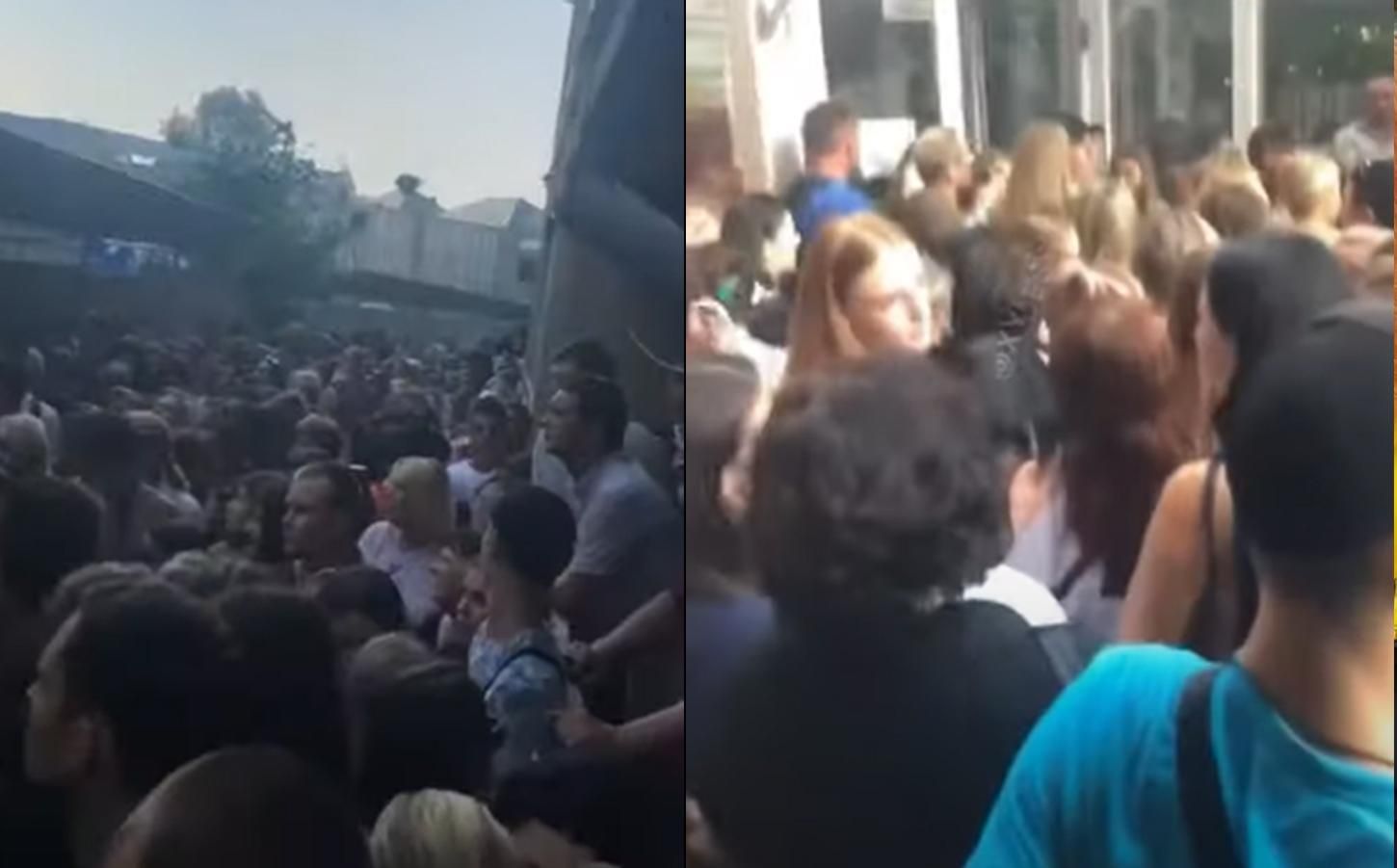 Стояли в очереди без масок и под палящим солнцем: в Одессе скандал из-за заселения студентов