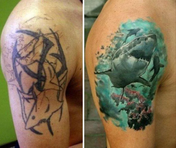 Майстер переробив погане татуювання