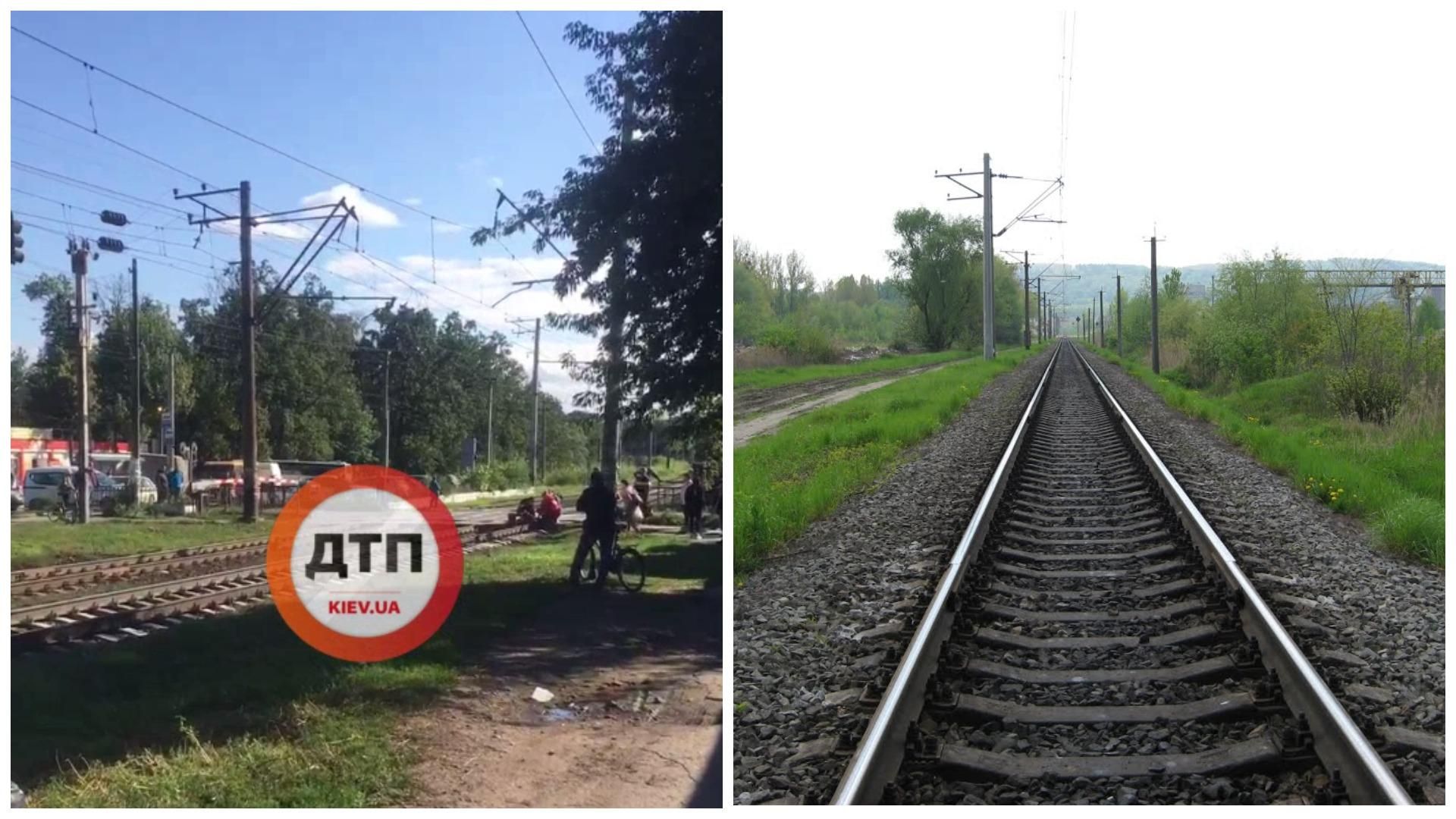Поезд насмерть переехал подростка под Киевом: видео с места Поезд насмерть переехал подростка под Киевом: видео с места