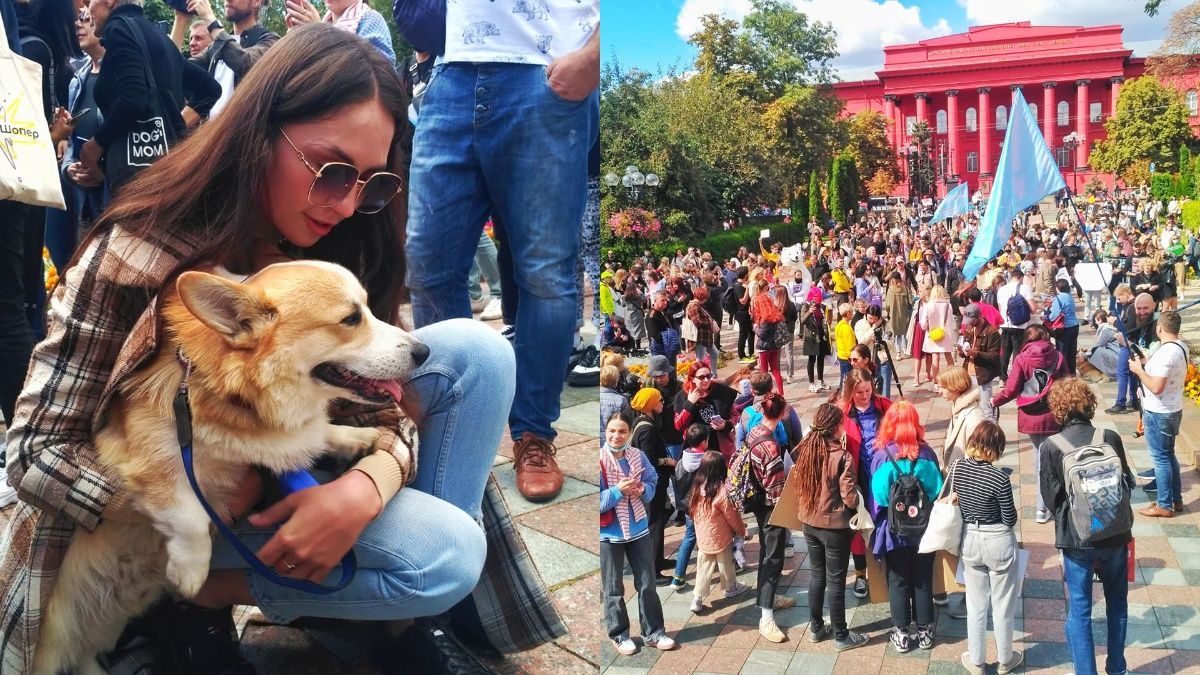 "Нас достало": украинцы в 30 городах вышли на Марш за животных – яркие фото