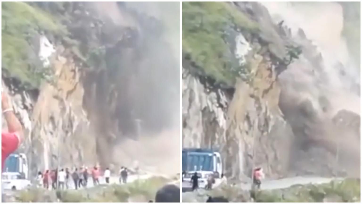 Хотіли зробити селфі: в Індії обвал каміння ледь не завалив людей – вражаюче відео - 24 Канал Хотіли зробити селфі: в Індії обвал каміння ледь не завалив людей – вражаюче відео - 24 Канал