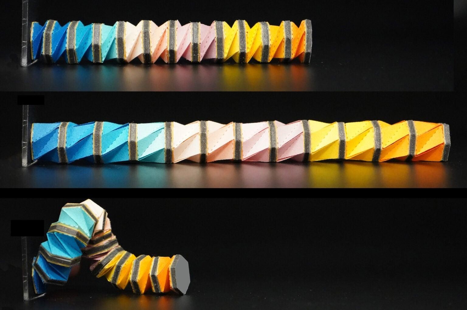 Инженеры создали роботизированное оригами-щупальце, которое управляется магнитным полем