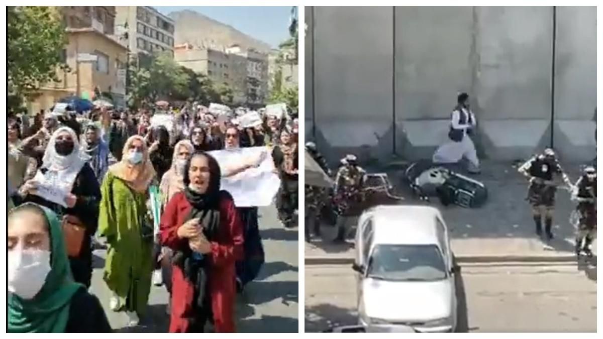 Били палками и стреляли: талибы разогнали протест в Кабуле – видео с места происшествия