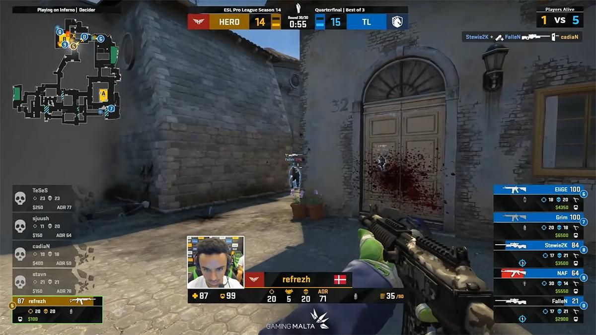Претендент на момент року в CS:GO: refrezh взяв неймовірний клатч у матчі з Team Liquid