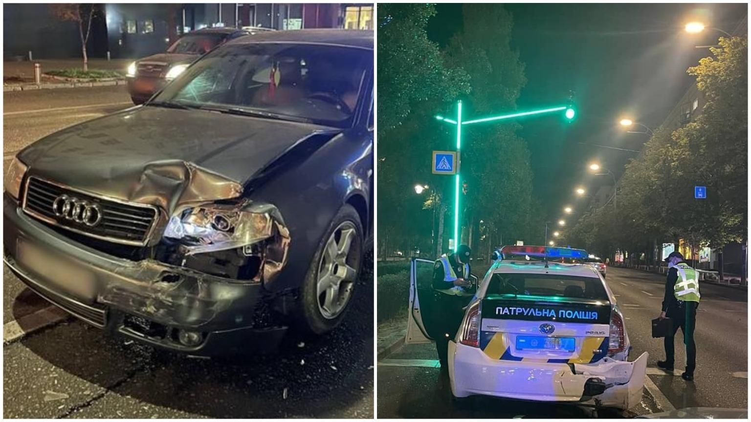 П'яний водій у Києві врізався у патрульну машину: поранені поліцейські - Новини кримінал - Київ П'яний водій у Києві врізався у патрульну машину: поранені поліцейські - Новини кримінал - Київ