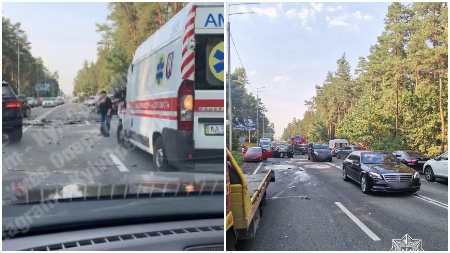 Масштабна ДТП сталася на Столичному шосе: є потерпілі - Кримінальні новини України - Київ