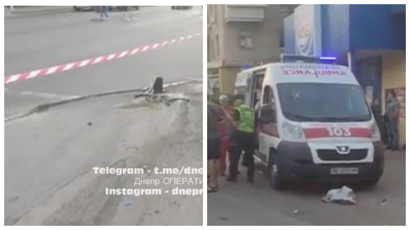 Моторошна ДТП у Дніпрі: водій Mercedes збив пішоходів і влетів у будинок - Новини Дніпра - 24 Канал