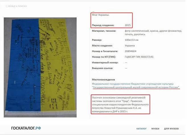 прапор України у російському музеї прапор України у російському музеї