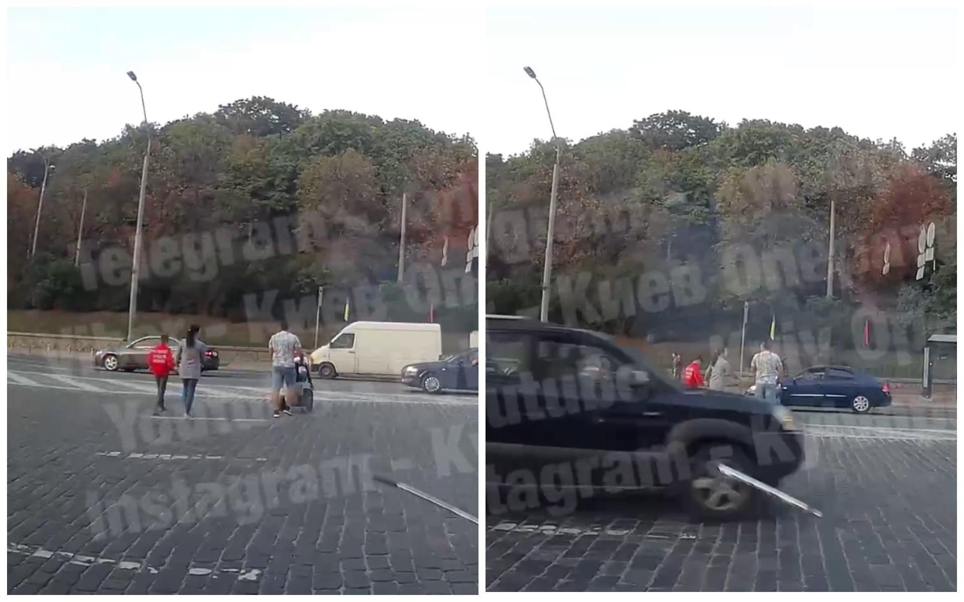 "Батьки року": в Києві сім'я з малюком спокійно переходила дорогу в забороненому місці - Новини кримінал - Київ "Батьки року": в Києві сім'я з малюком спокійно переходила дорогу в забороненому місці - Новини кримінал - Київ