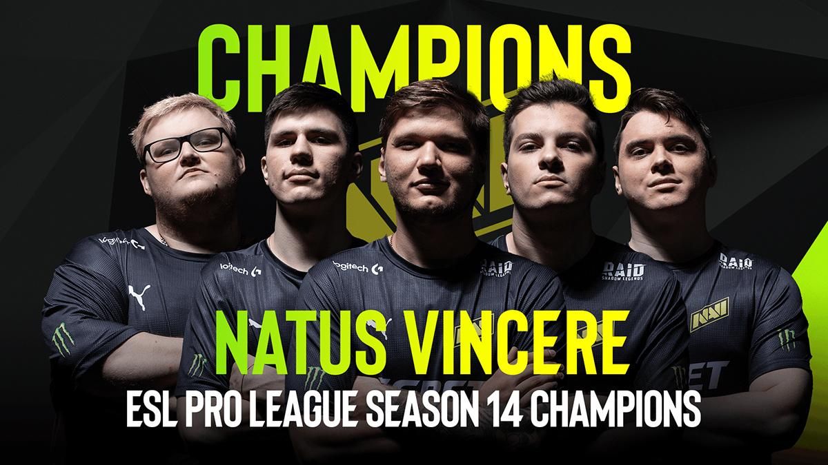 Историческая победа: команда Natus Vincere выиграла турнир ESL Pro League Season 14
