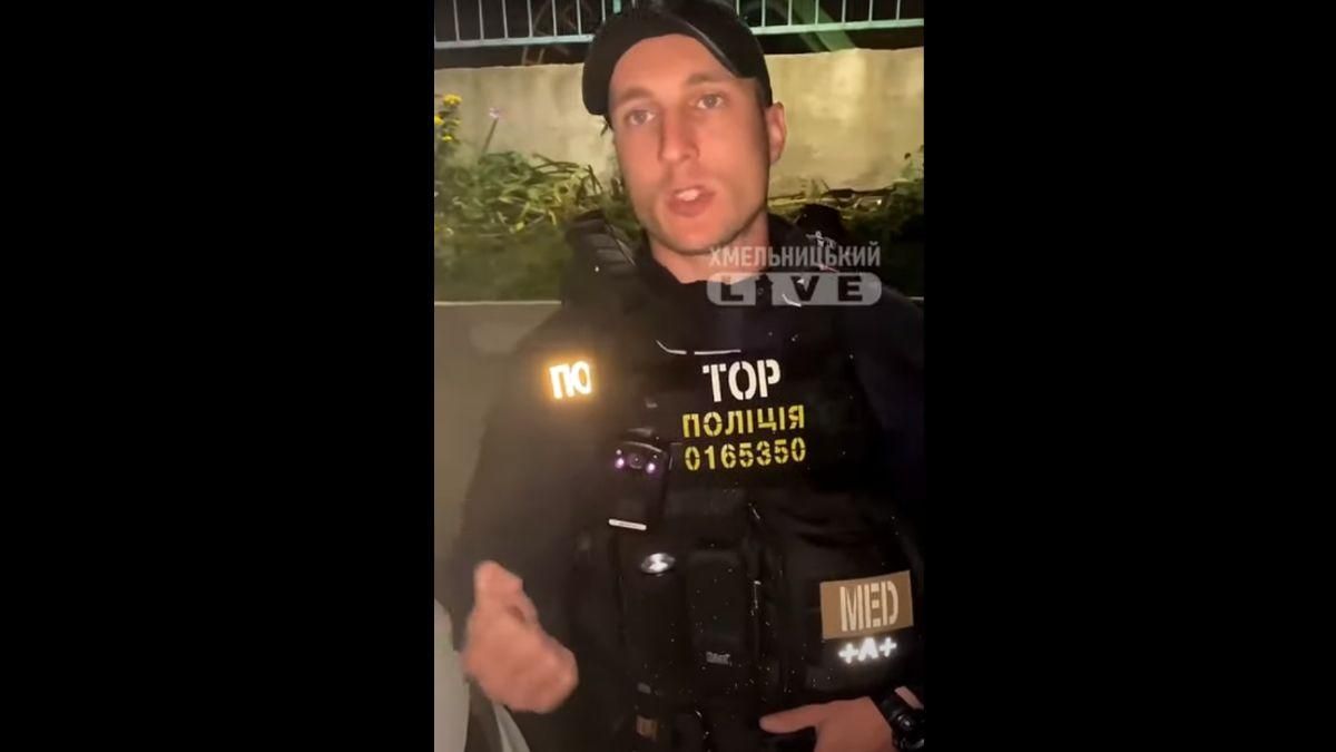 Где в законе написано такое, – в Хмельницком патрульный отказывался общаться на украинском Где в законе написано такое, – в Хмельницком патрульный отказывался общаться на украинском