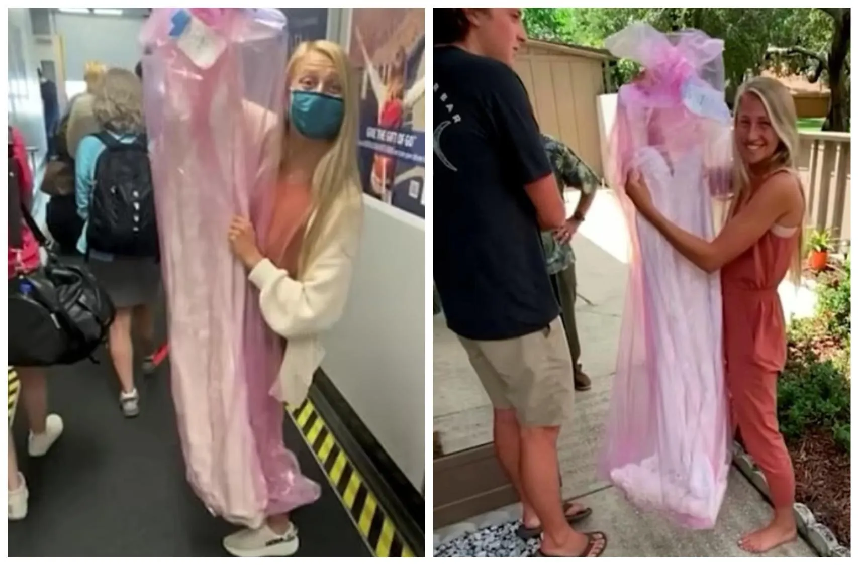 Дівчина пролетіла понад 1200 кілометрів з весільною сукнею, щоб станцювати з дідусем Дівчина пролетіла понад 1200 кілометрів з весільною сукнею, щоб станцювати з дідусем