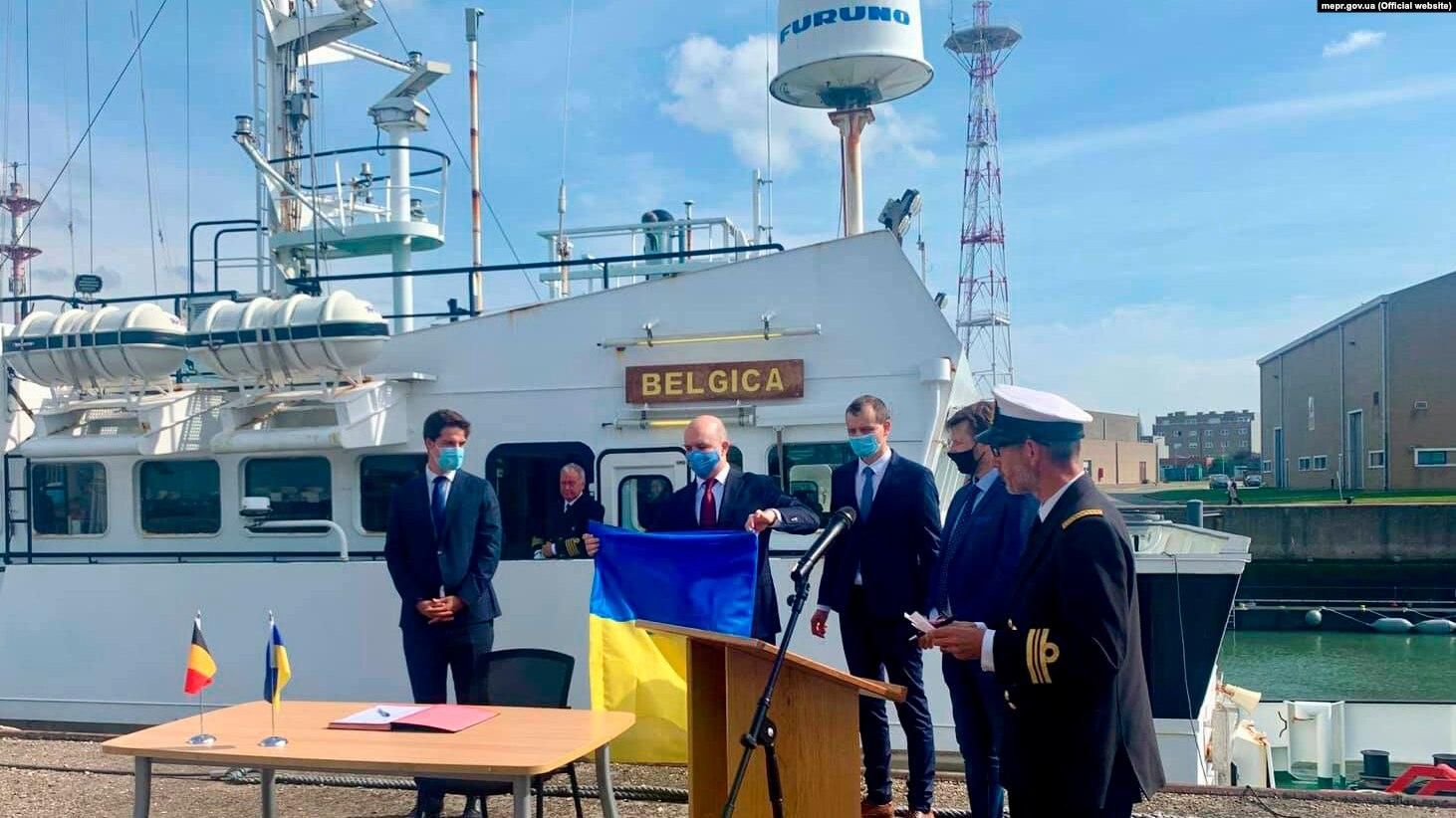 Бельгія передала Україні легендарне судно для патрулювання Чорного та Азовського морів - Україна новини - 24 Канал