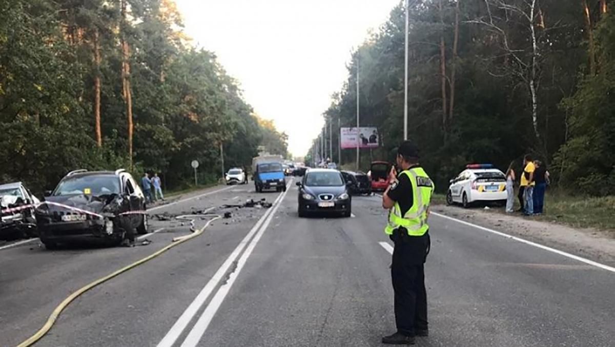 Масштабное ДТП с 8 авто в Киеве: подозреваемого взяли под стражу