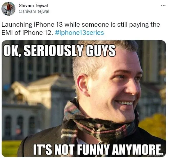 Що нового: найкращі жарти та меми про презентацію iPhone 13 Що нового: найкращі жарти та меми про презентацію iPhone 13