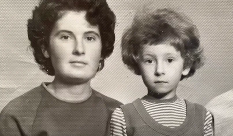 Алла Мазур з мамою Марією в Києві