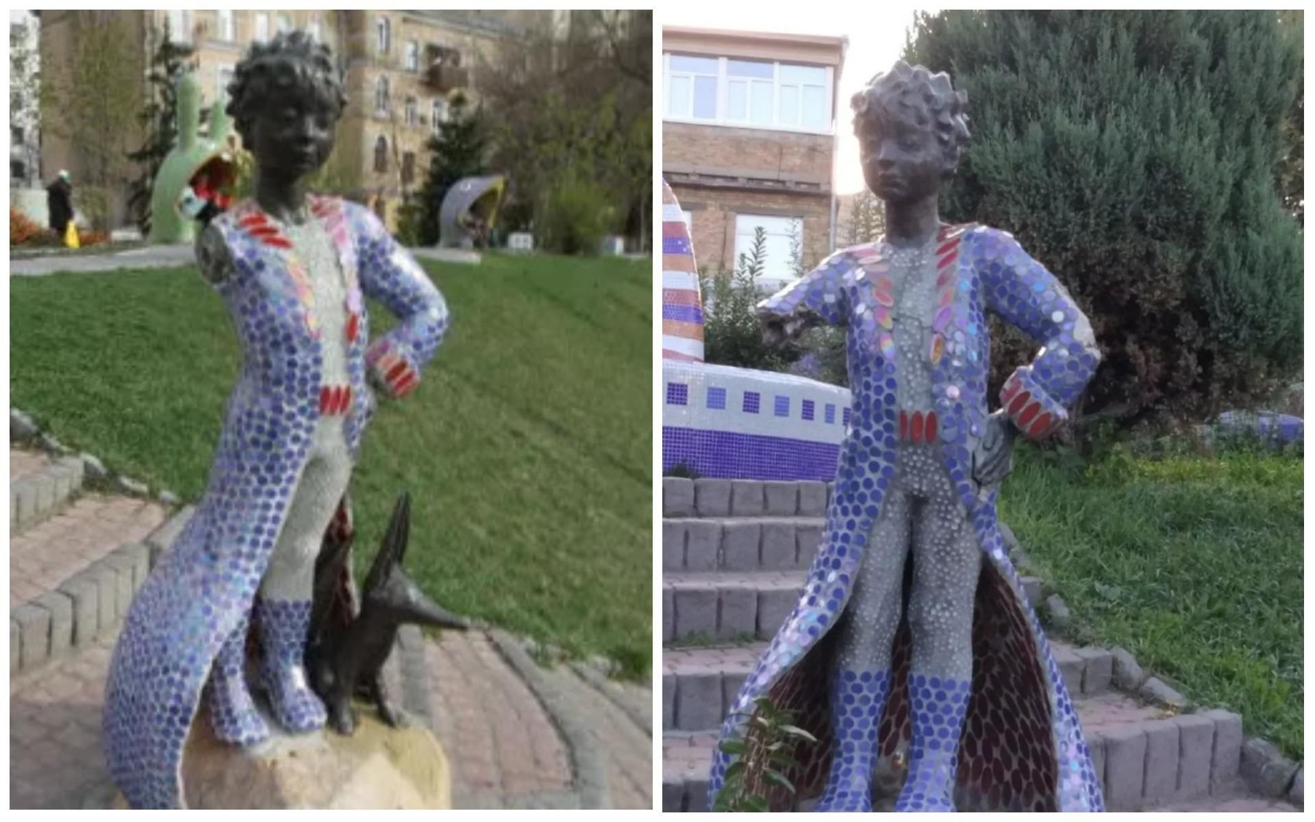 В центре Киева вандалы разрушили скульптуру "Маленький принц"