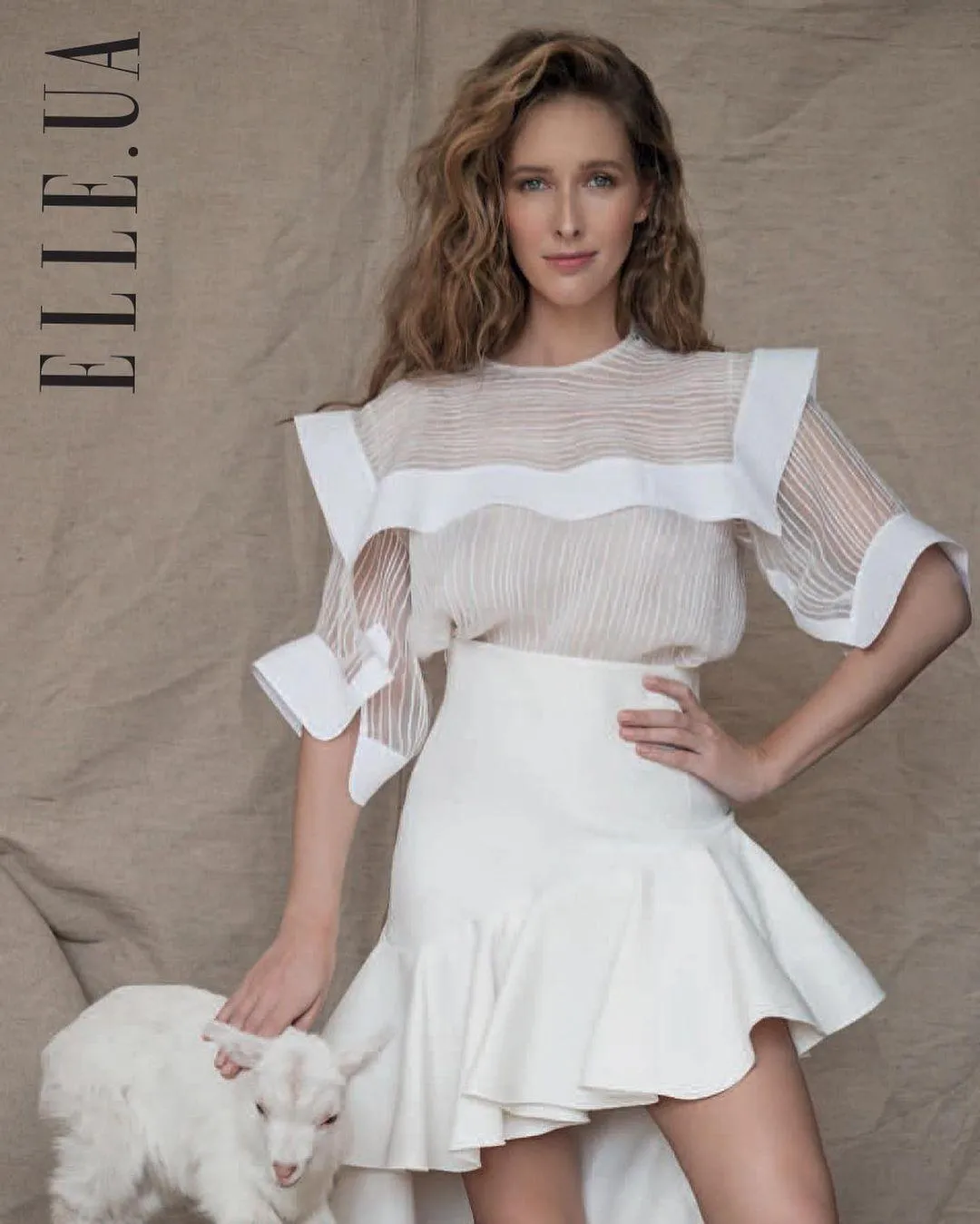 Катя Осадча для Elle 2017 року