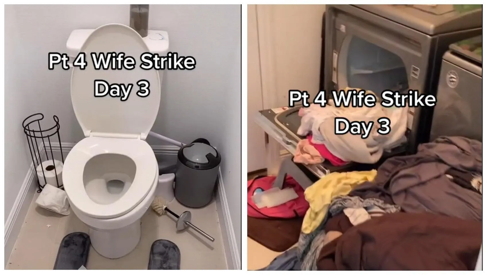 Чоловік залишає вдома справжній хаос Чоловік залишає вдома справжній хаос