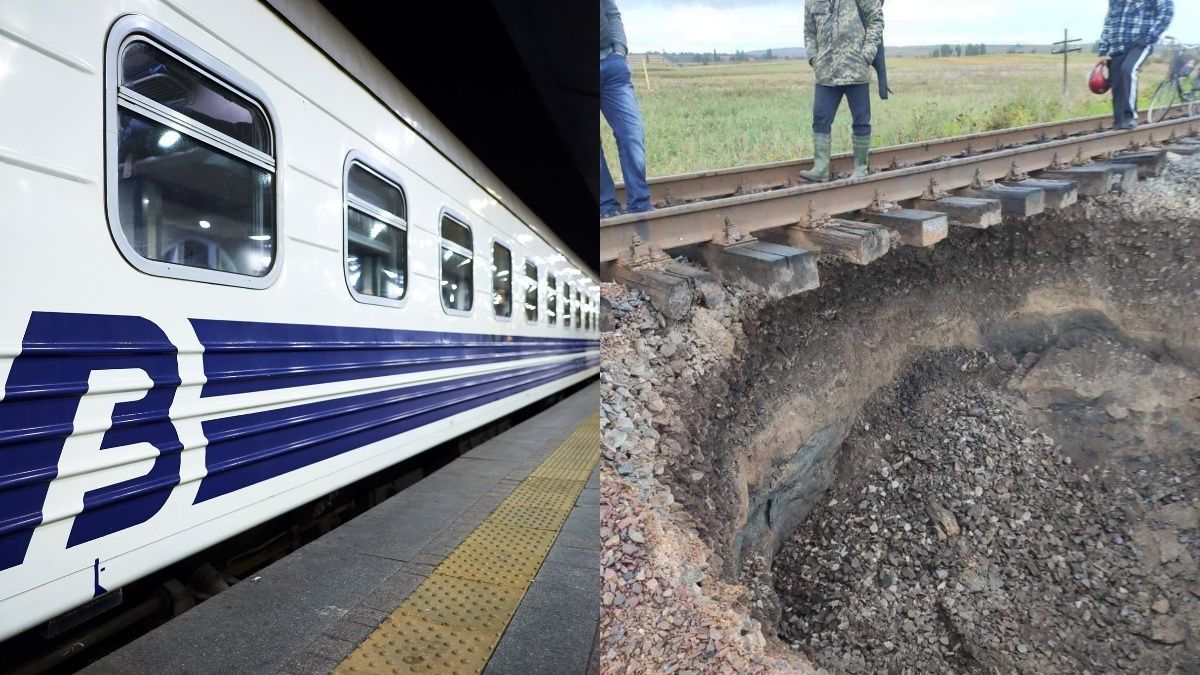 Поезд Черновцы – Киев меняет маршрут из-за обвала грунта
