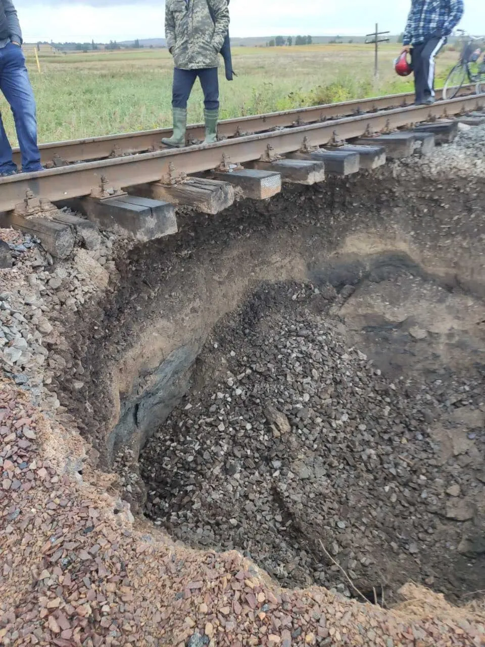 обвал на залізниці на Буковині