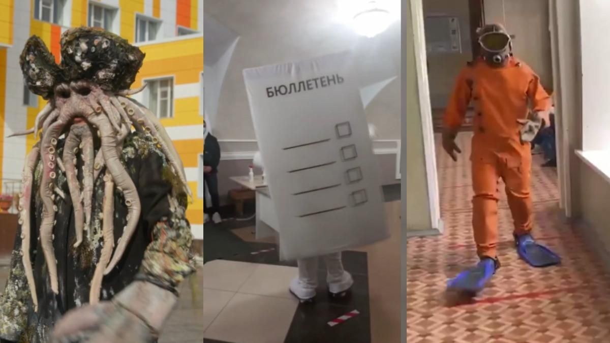 Голосування на пеньках і кінь у пальті: як у Росії минули вибори до Держдуми - Новини Росії і України - 24 Канал Голосування на пеньках і кінь у пальті: як у Росії минули вибори до Держдуми - Новини Росії і України - 24 Канал