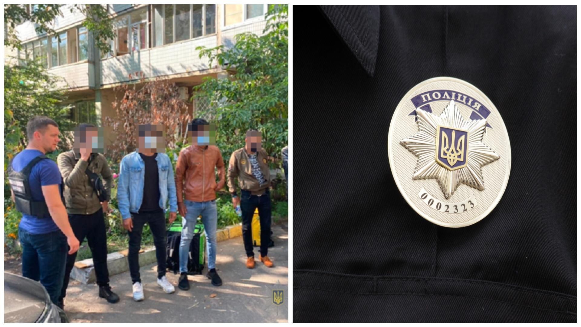 Работали курьерами: в Киеве полицейские обнаружили иностранцев-нелегалов