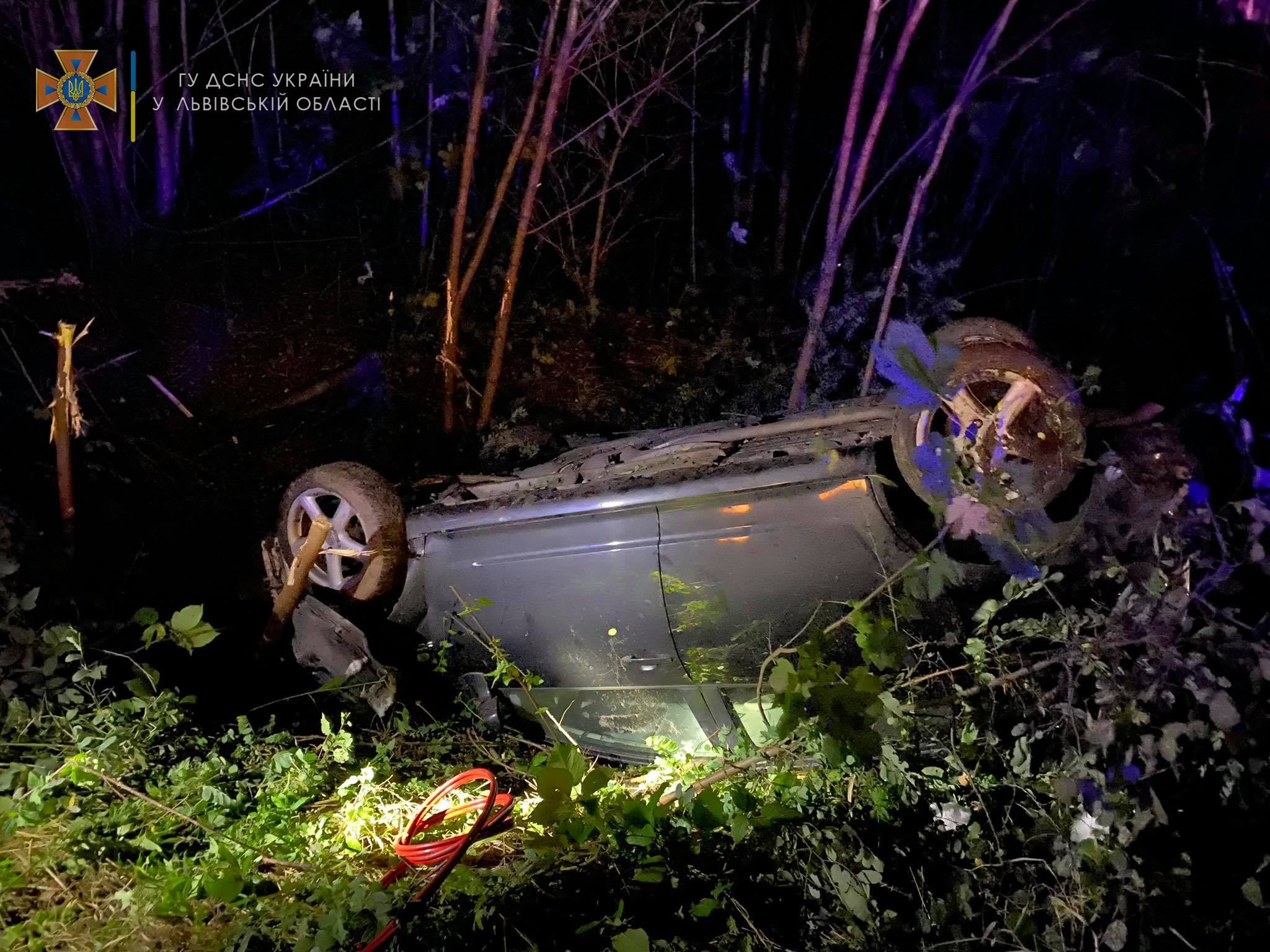 На Львівщині Toyota вилетіла у кювет та перекинулась: рятувальники вирізали водія із салону - Новини Львова - Львів На Львівщині Toyota вилетіла у кювет та перекинулась: рятувальники вирізали водія із салону - Новини Львова - Львів