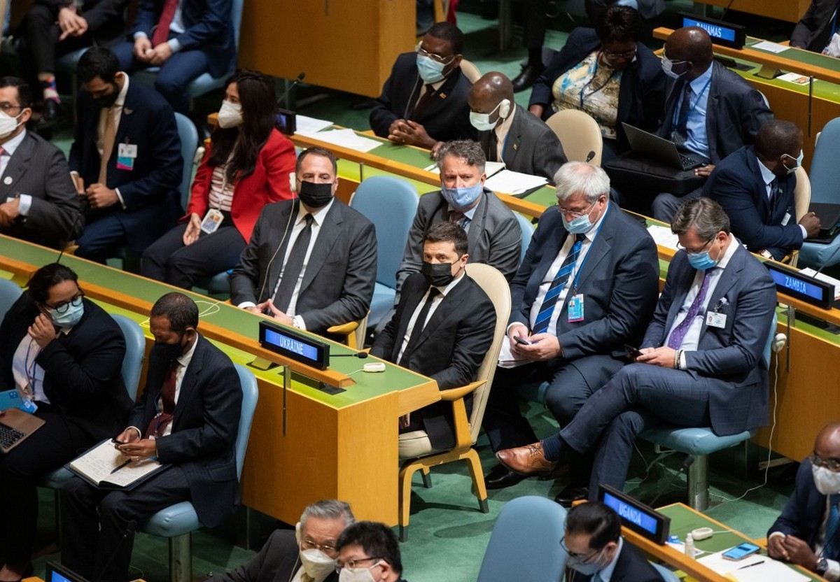 Зеленский принял участие в открытии 76-й сессии Генассамблеи ООН: с кем успел встретиться Зеленский принял участие в открытии 76-й сессии Генассамблеи ООН: с кем успел встретиться