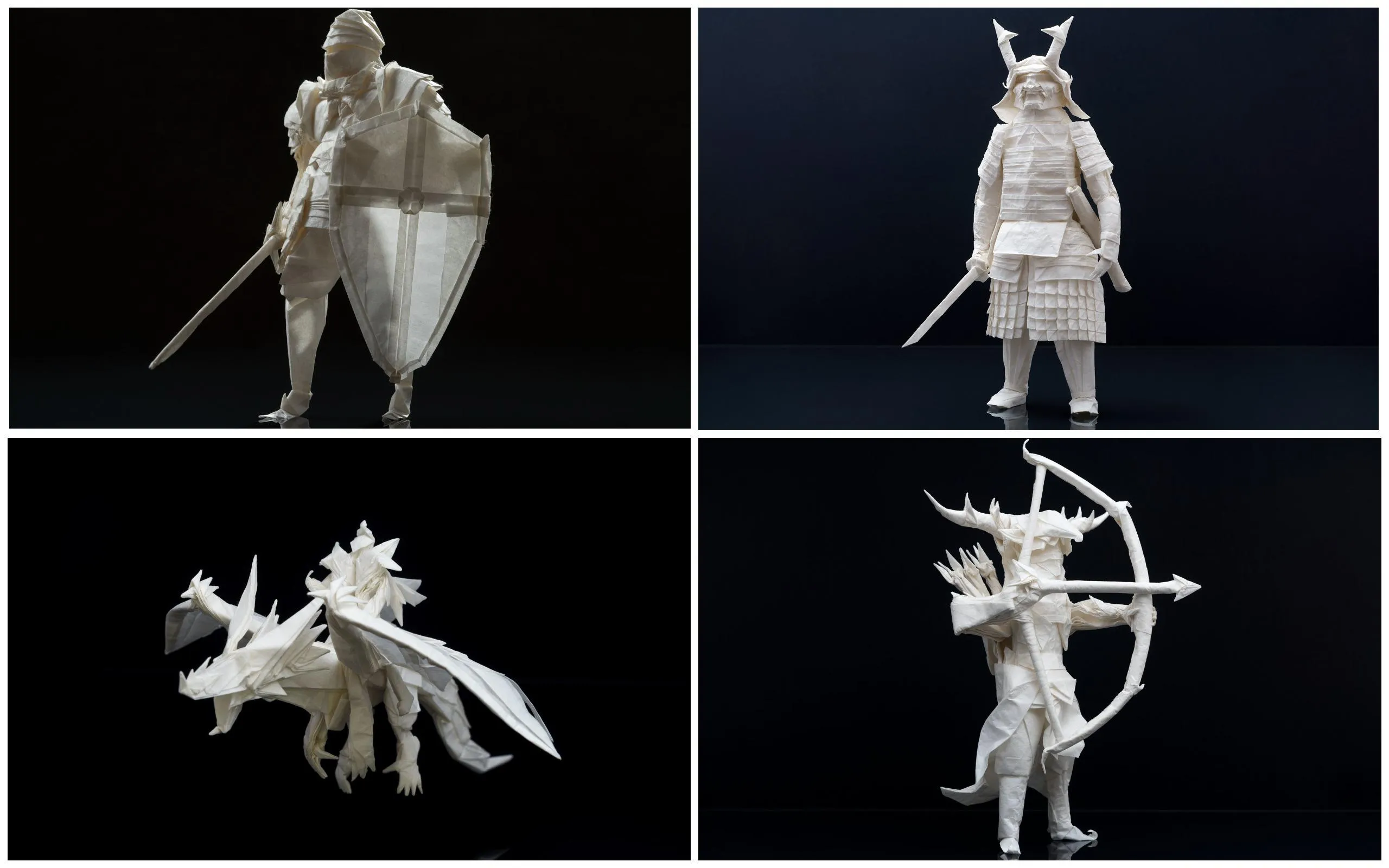 Художник створює фентезійних персонажів з паперу Художник створює фентезійних персонажів з паперу