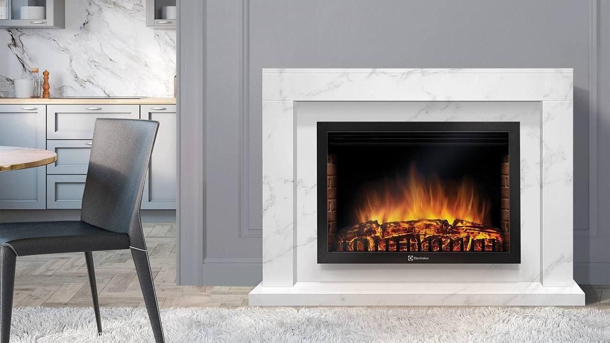 Недорогие реалистичные электрокамины для квартиры Electrolux: обзор моделей в классическом стиле