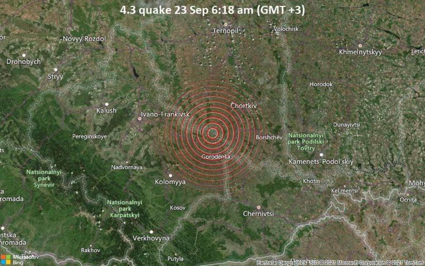 Землетрясение В Украине 23 сентября 2021 на Тернопольщине: новости