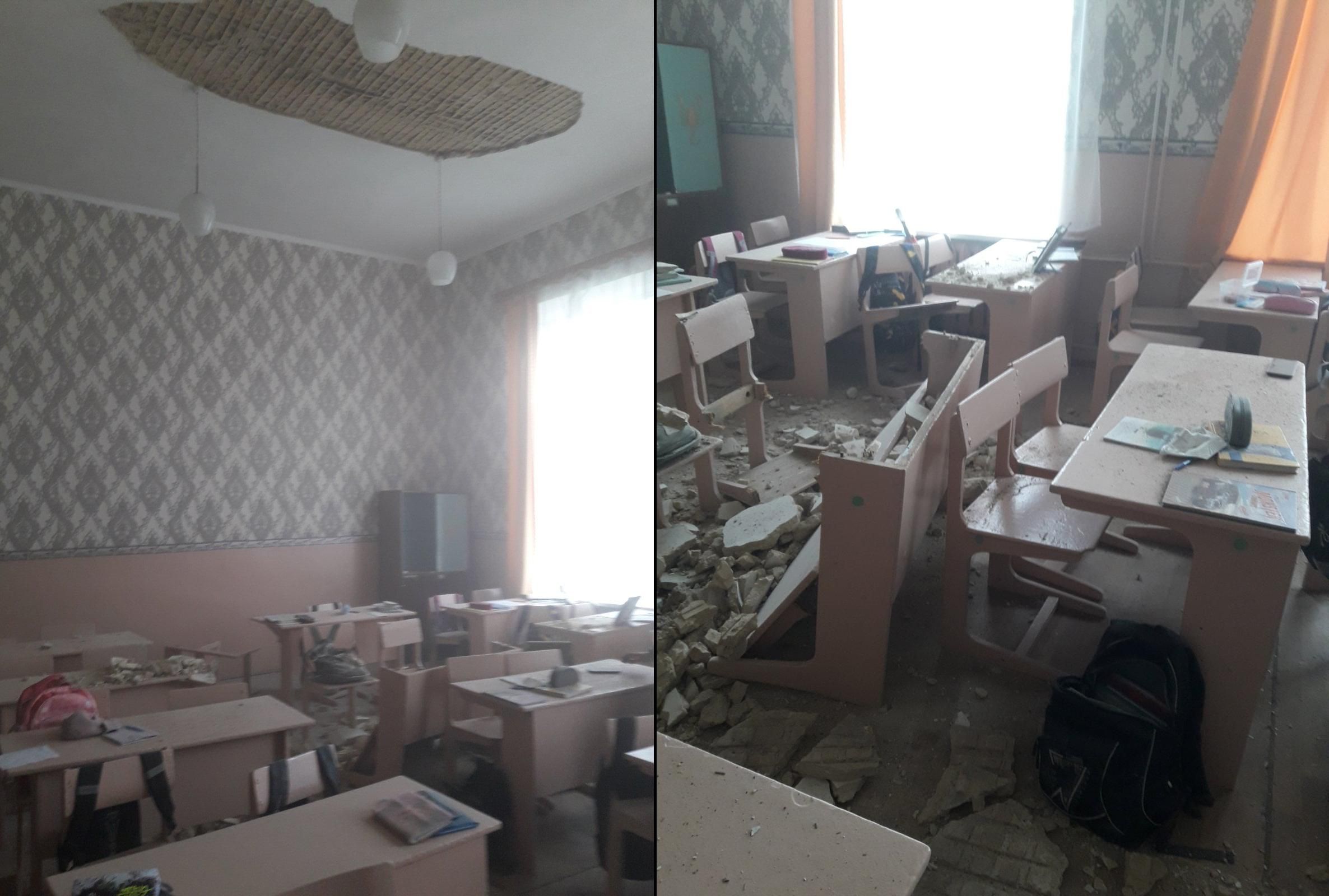 У класі однієї зі шкіл в Чернігівській області обвалилася стеля: фото - Новини Чернігова - Освіта