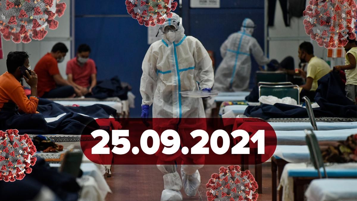 Коронавирус Украина, новости 25 сентября 2021 – статистика