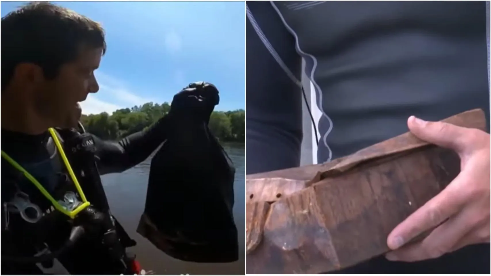 Дайвер знайшов дві металеві коробки зі справжніми скарбами Дайвер знайшов дві металеві коробки зі справжніми скарбами