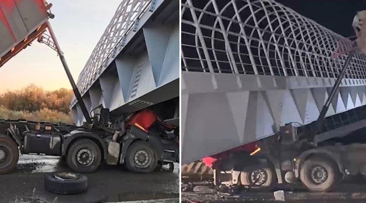 У Росії пішохідний міст обвалився прямо на автомобілі: загинули люди - Новини росії - 24 Канал