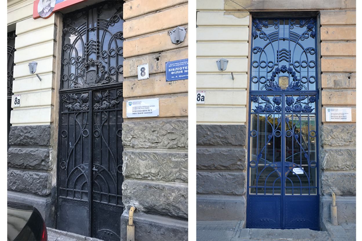 Во Львове восстановили исторические металлические ворота: очаровательные фото