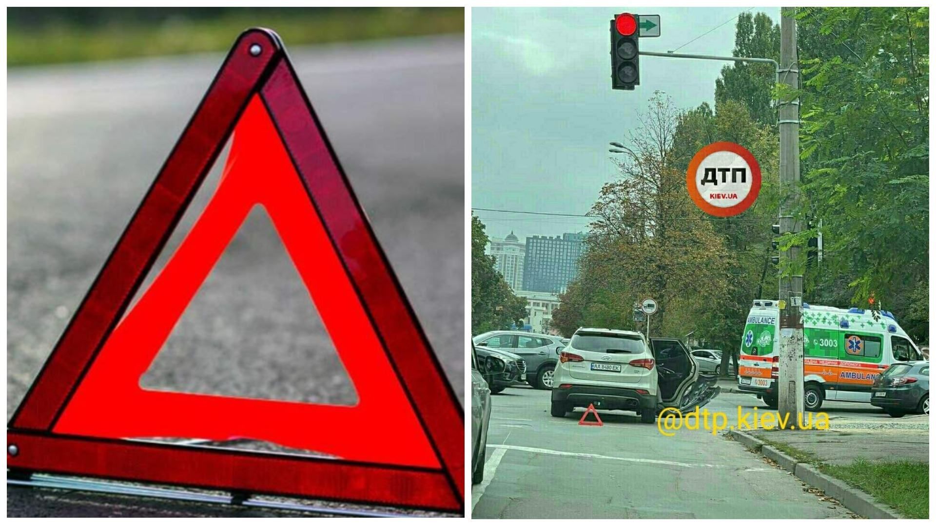 Влетела в скорую и создала пробку: в Киеве легковушка Hyundai парализовала движение Влетела в скорую и создала пробку: в Киеве легковушка Hyundai парализовала движение